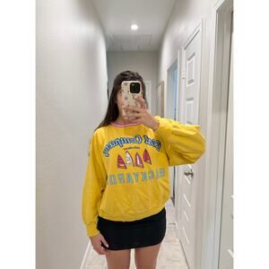 Vintage best company backyards yellow crewneck - size large
